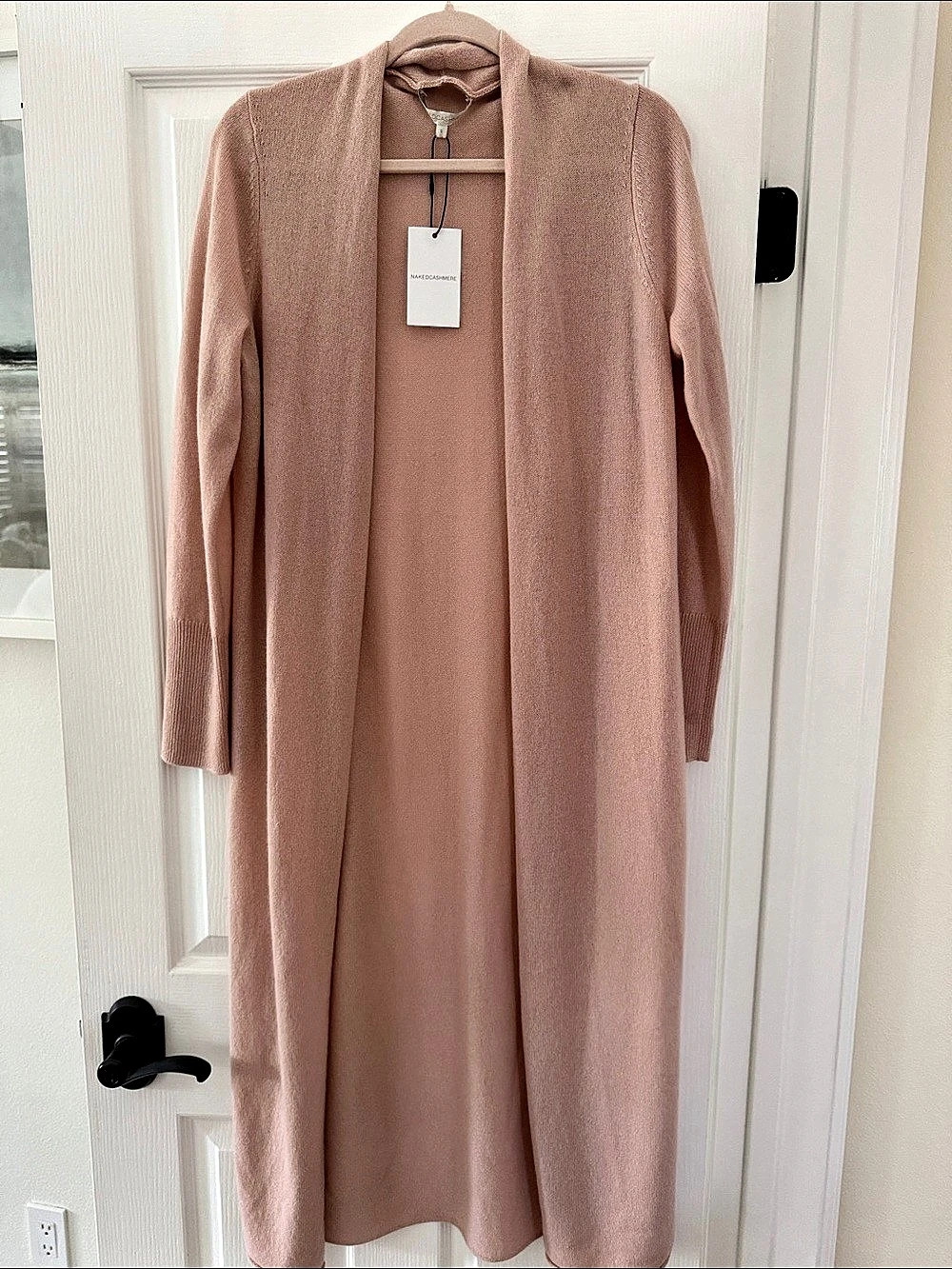 Naked Cashmere Open-Front Cardigan in Pink Small NWT